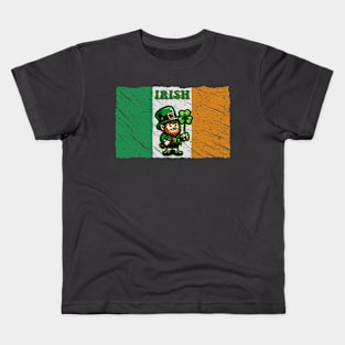 Ireland Flag Irish St Patricks Day Kids T-Shirt